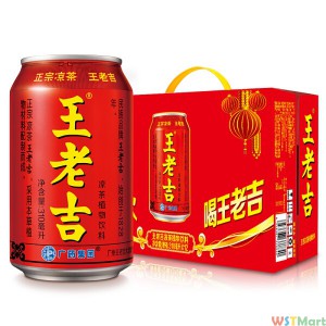 Wang Laoji herbal tea 310ML * 12 can gift box herbal herbal herbal tea plant cool beverage