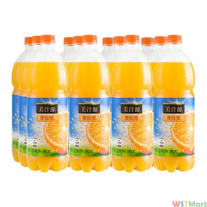 美汁源 Minute Maid 果粒橙 果汁飲料 1.25L*12瓶 整箱裝 可口可樂公司出品 新老包裝隨機發貨